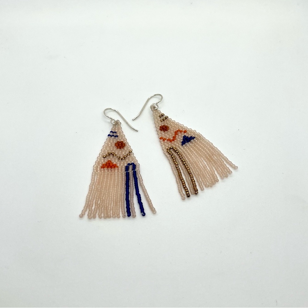 BEADED drop earrings